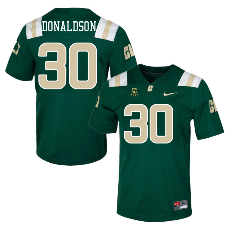 Charlotte 49ers #30 Jaylen Donaldson College Football Jerseys Stitched Sale-Green